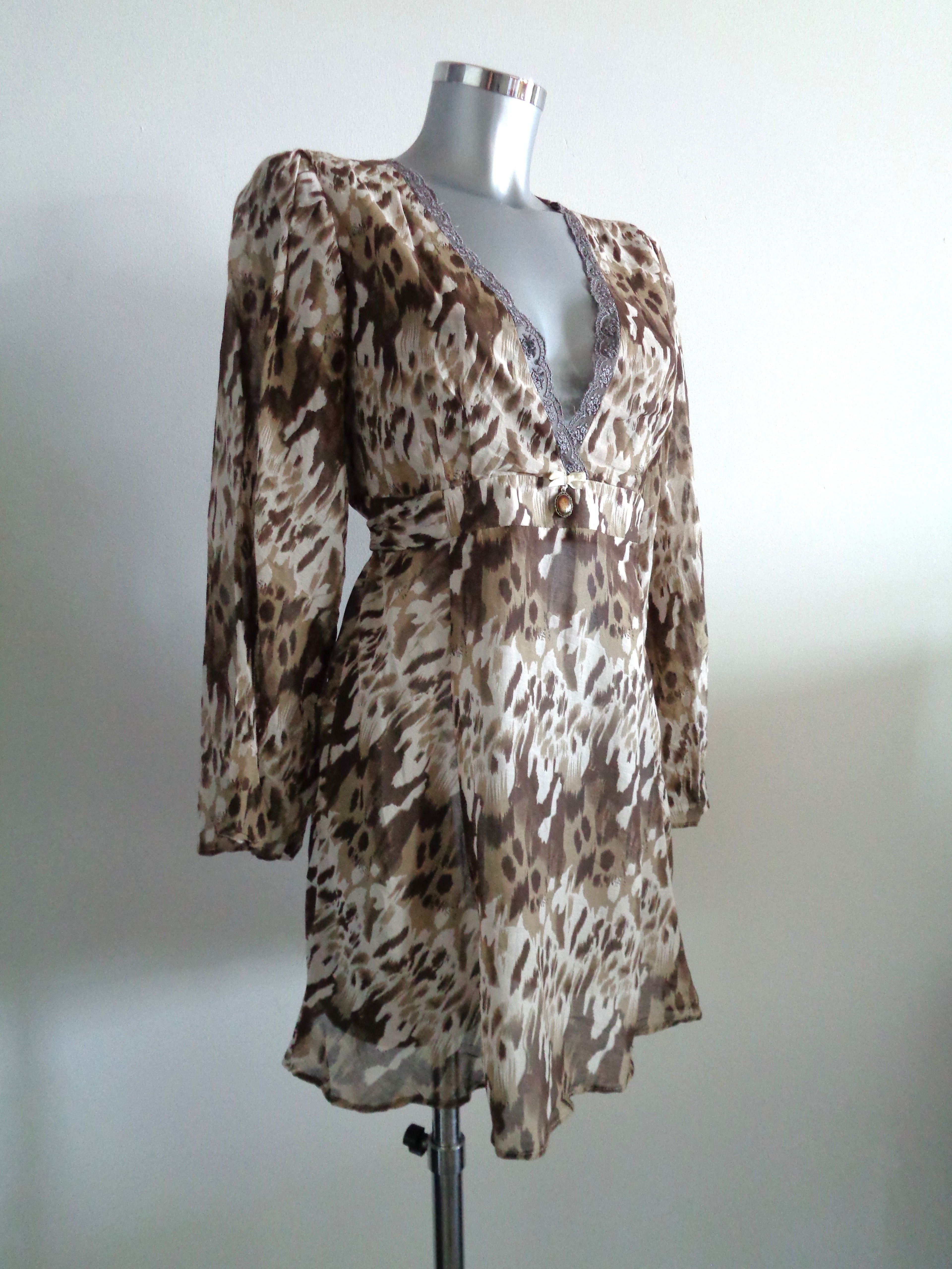 Amor Lola tuniek, maat medium, zijde en katoen, NIEUW