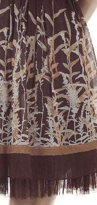 BCBG Maxazria designer jurk bruin, mt. 8 - Nl 38 nieuw met kaartjes