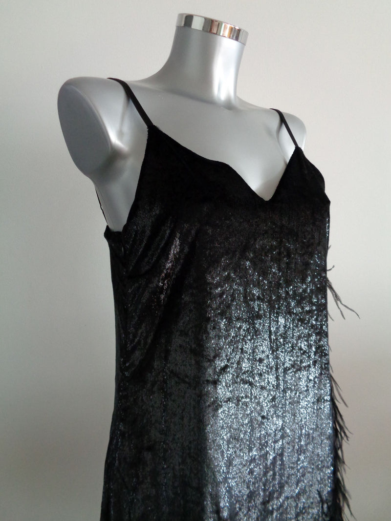 Ana Alcazar little black dress velvet, maat 38, nieuw met kaartje