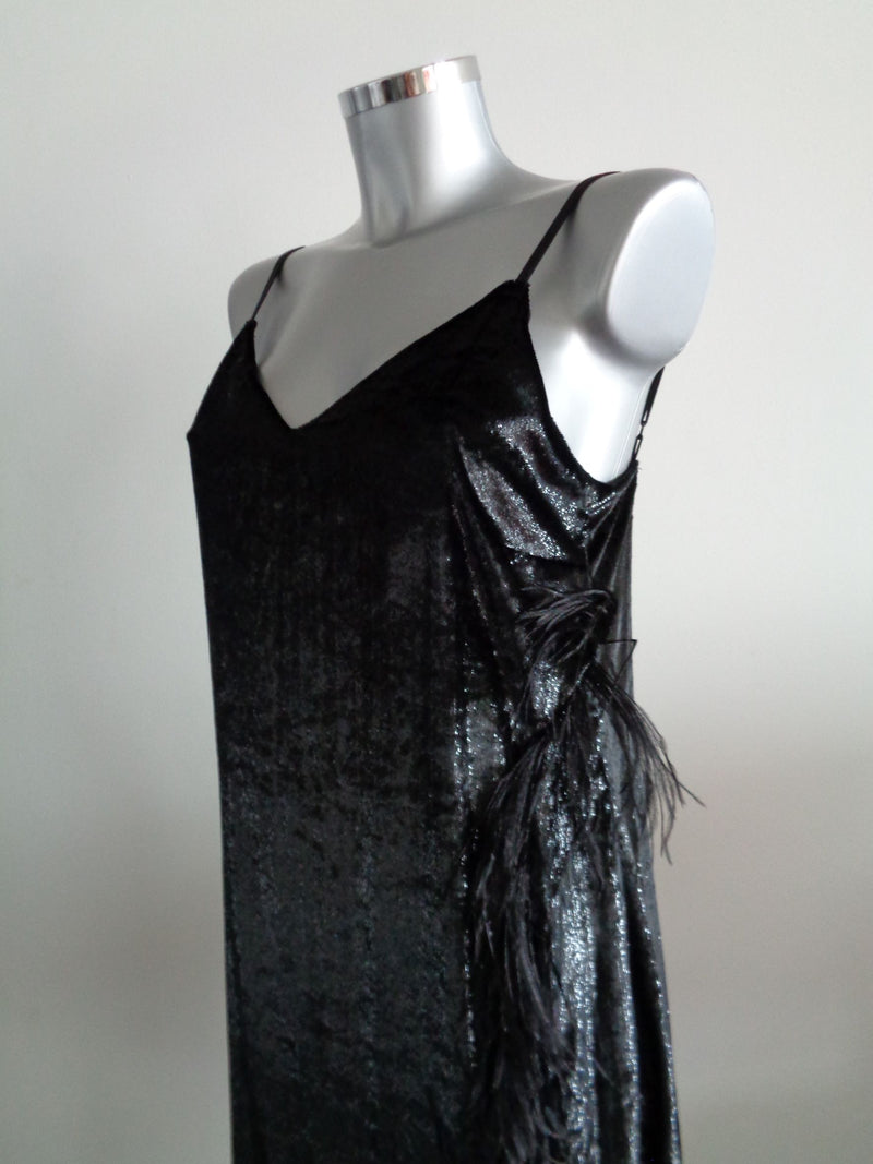 Ana Alcazar little black dress velvet, maat 38, nieuw met kaartje