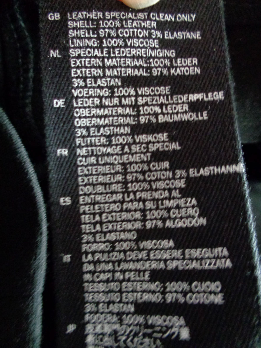 Avelon leren en viscose jurk, maat medium, NIEUW, kaartjes