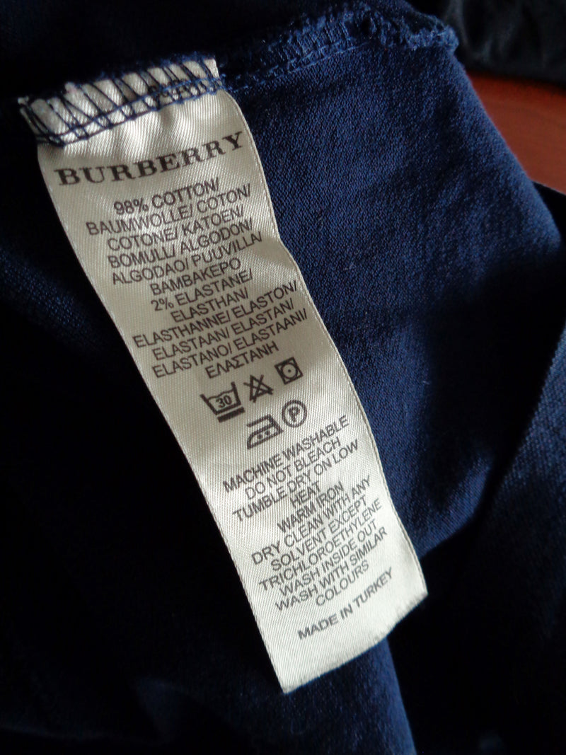 Burberry Brit polo top met nova check, maat small Nieuw