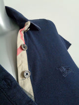 Burberry Brit polo top met nova check, maat small Nieuw