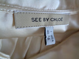 See by Chloe 100% zijden blouse, US6/maat small, NIEUW