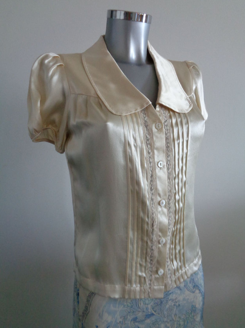 See by Chloe 100% zijden blouse, US6/maat small, NIEUW