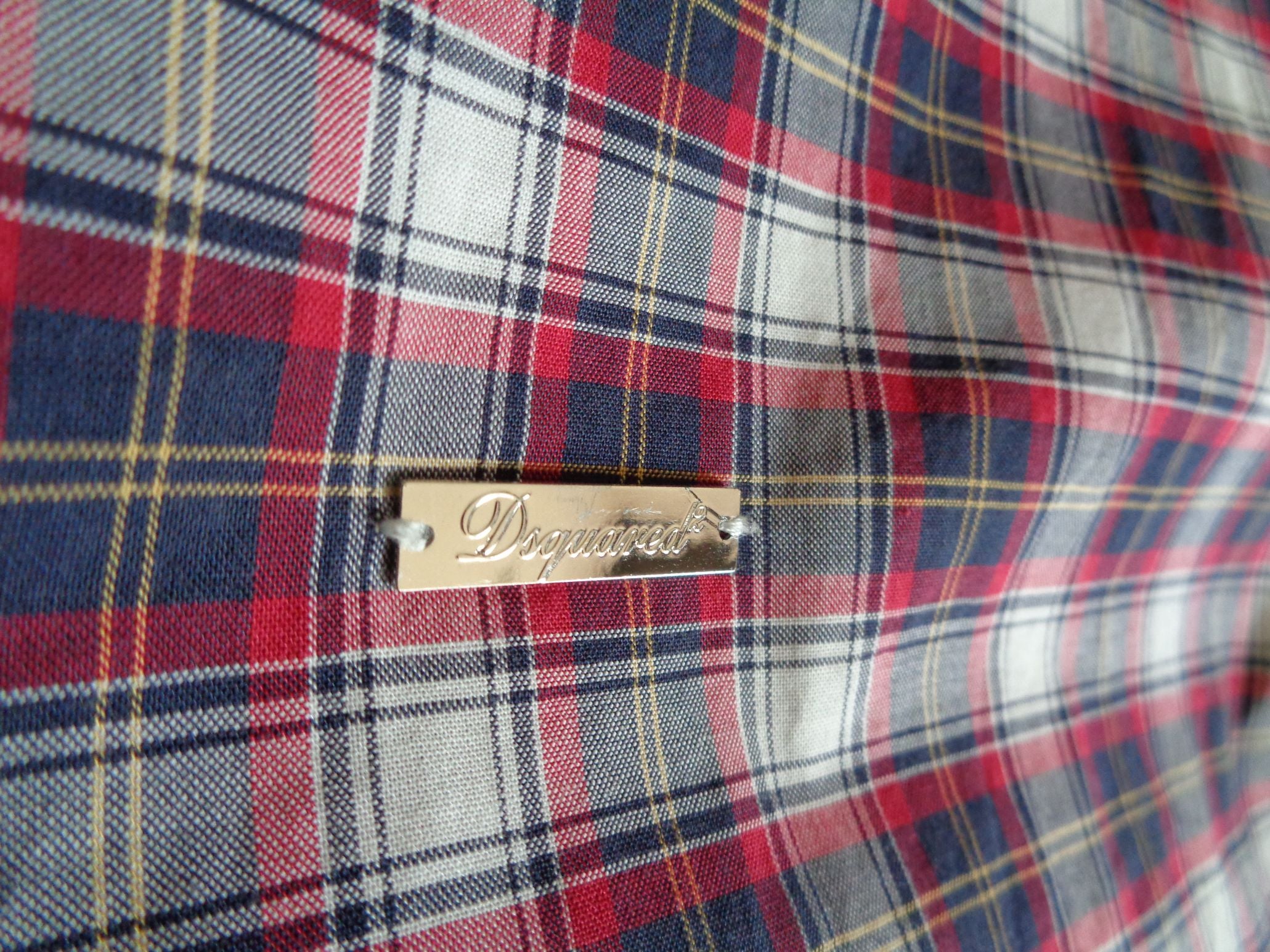 Dsquared2 geruite blouse, IT42-NL36/38 Nieuw en origineel