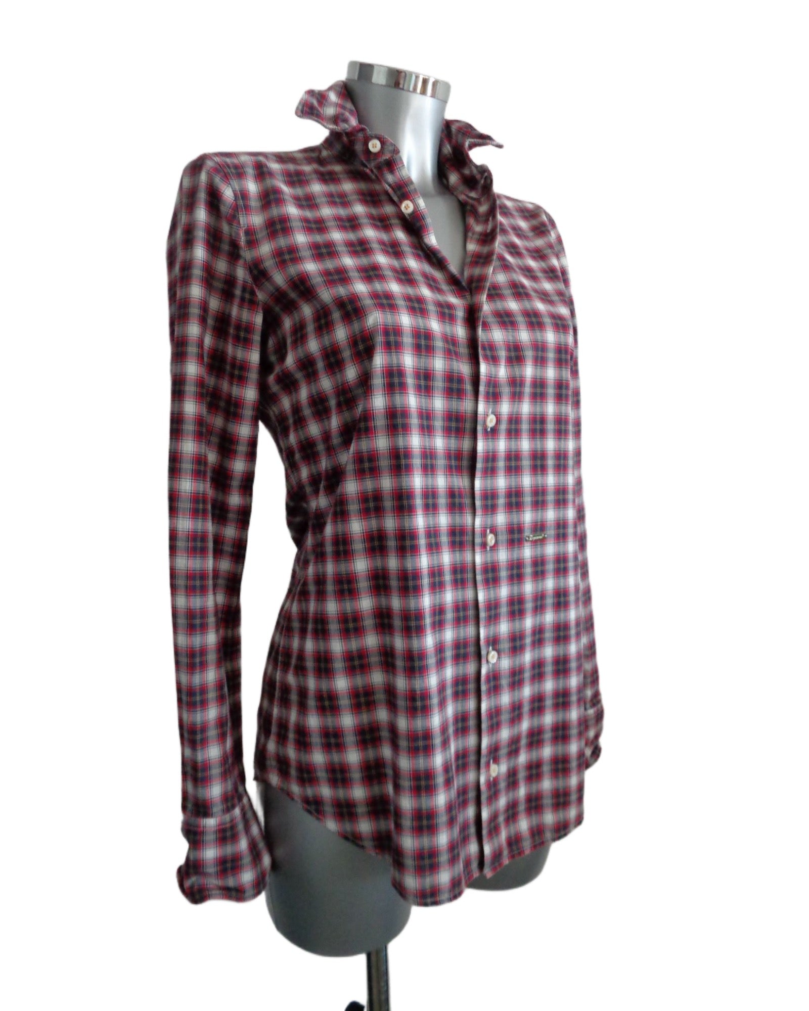 Dsquared2 geruite blouse, IT42-NL36/38 Nieuw en origineel