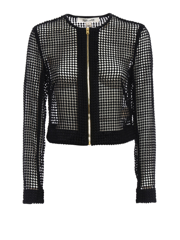 Diane von Furstenberg Chain Lace Jacket