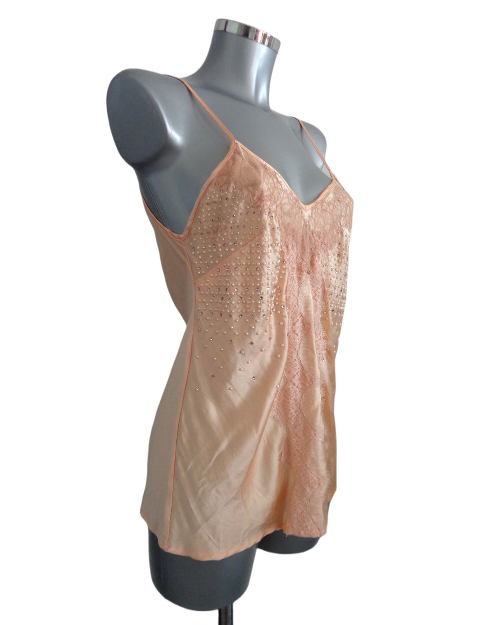 Elisabetta Franchi Gold zijden top, goud, IT44-38 origineel