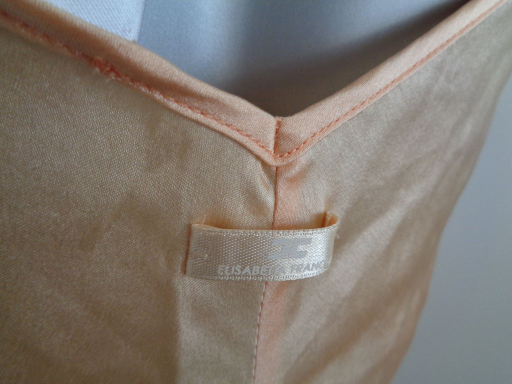 Elisabetta Franchi Gold zijden top, goud, IT44-38 origineel