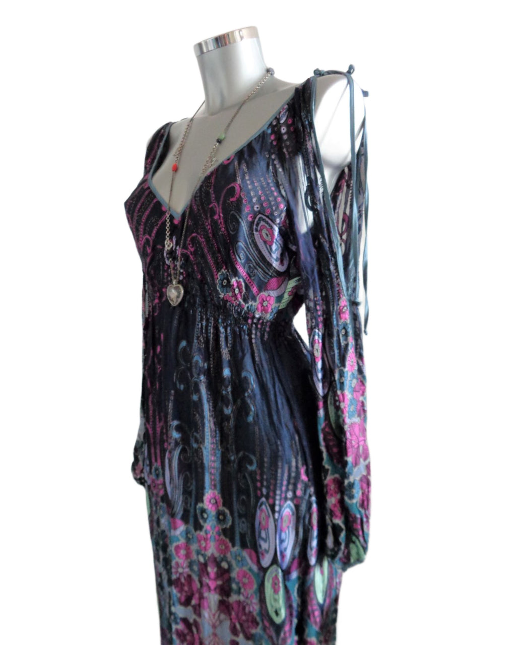 Hale Bob jurk, zijde, handgemaakt, maat small, NIEUW