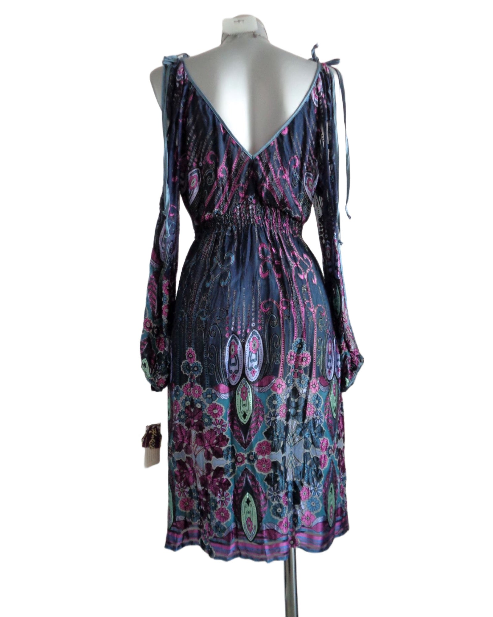 Hale Bob jurk, zijde, handgemaakt, maat small, NIEUW