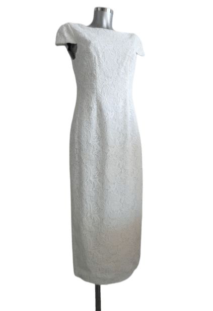 Monique Collignon Witte Maxi Jurk, maat 36, nieuw met kaartjes