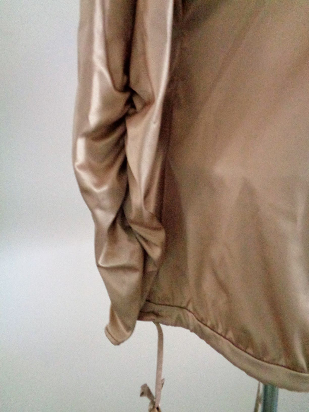 Monique Collignon designer blouse, satijn, goud, maat 38, Nieuw