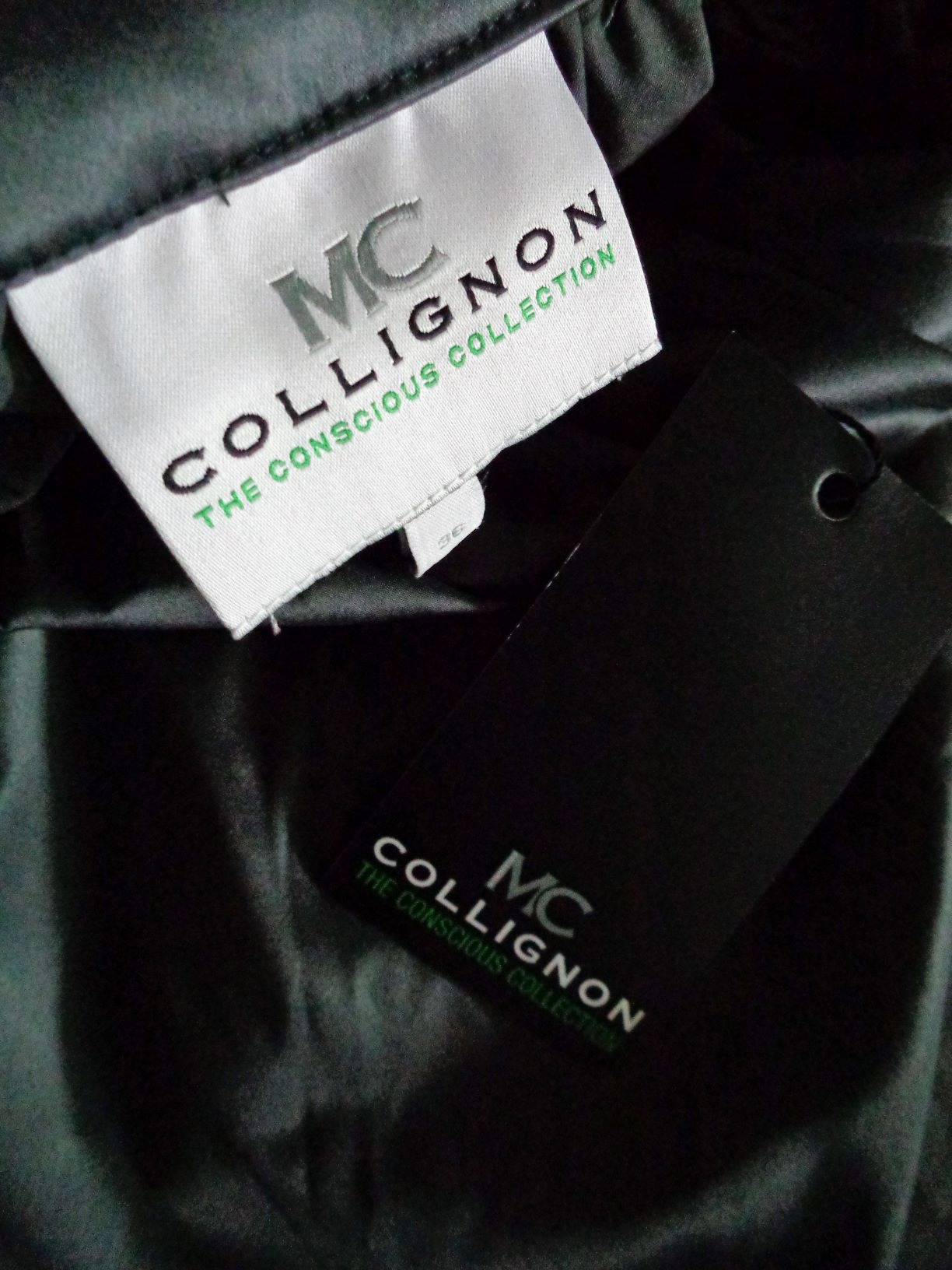 Monique Collignon designer blouse, satijn, maat 36 en 38, Nieuw