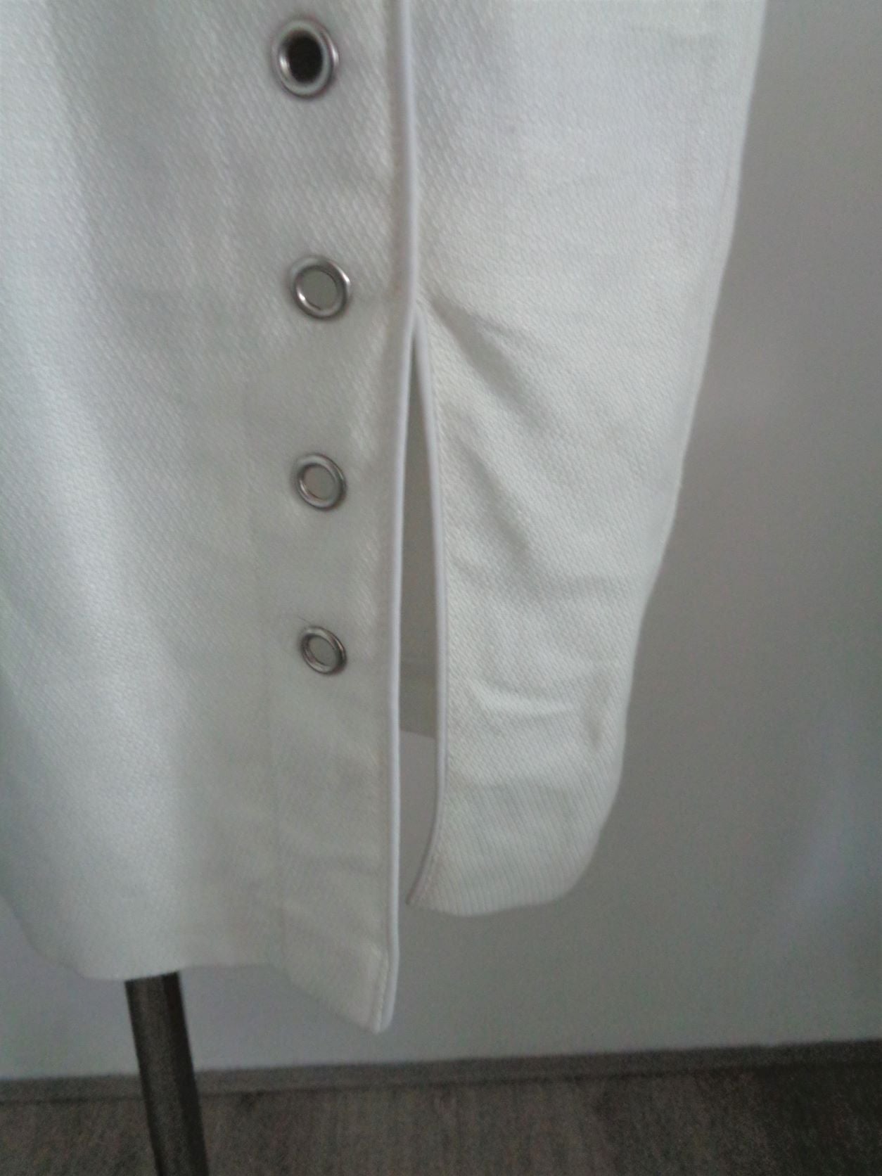 Monique Collignon Witte Linnen Jurk, maat 36 en 38 Nieuw