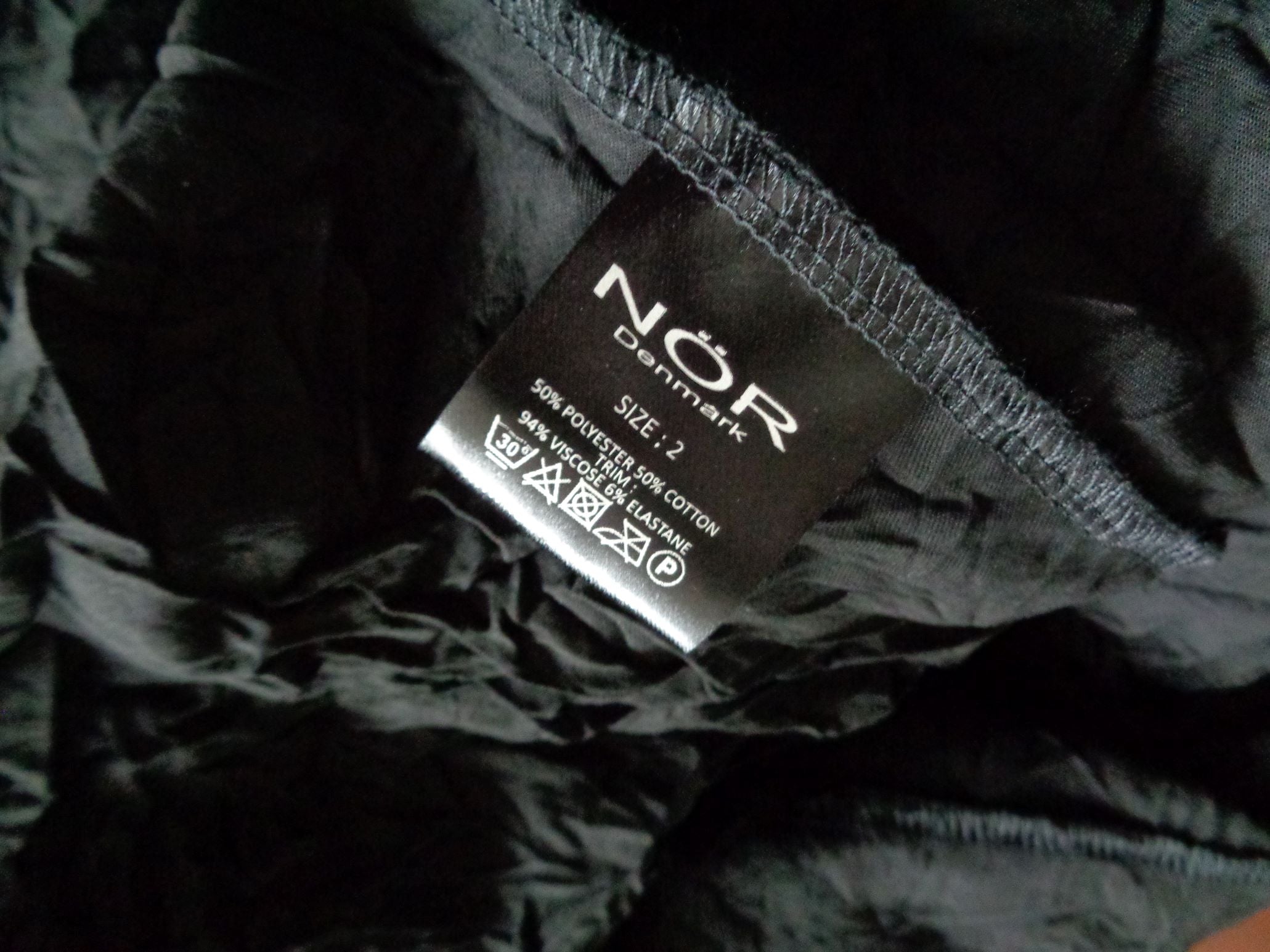 NOR Denmark maxi jurk, viscose, zwart, maat 2/38 NIEUW