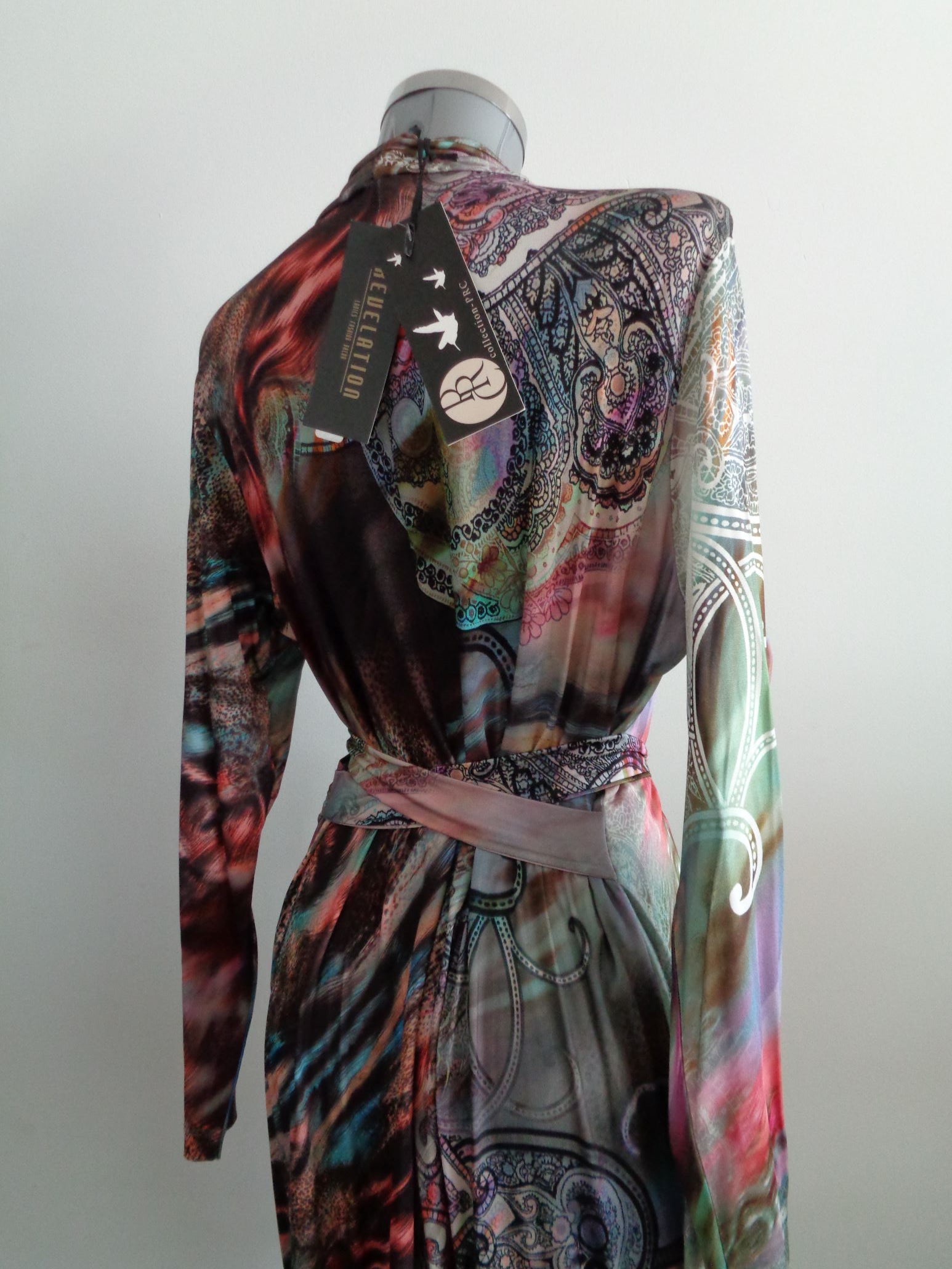 Percy Irausquin - PRC Collection, overslag jurk, 42/44, NIEUW