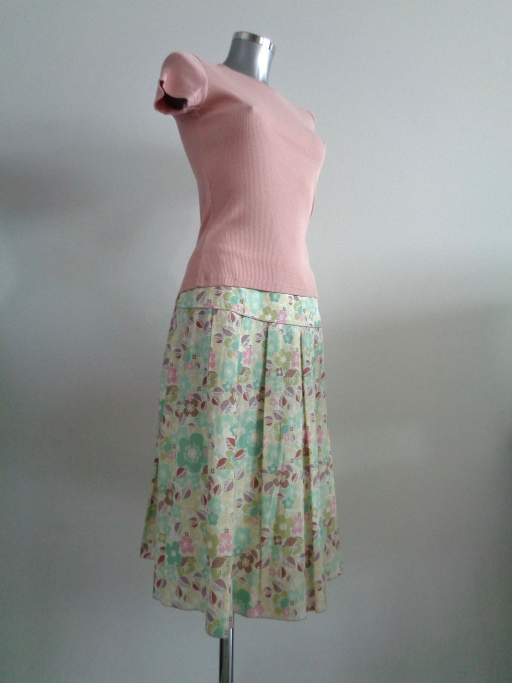 Riani rok pastel met Burberry shortsleeve, 38, NIEUW, origineel