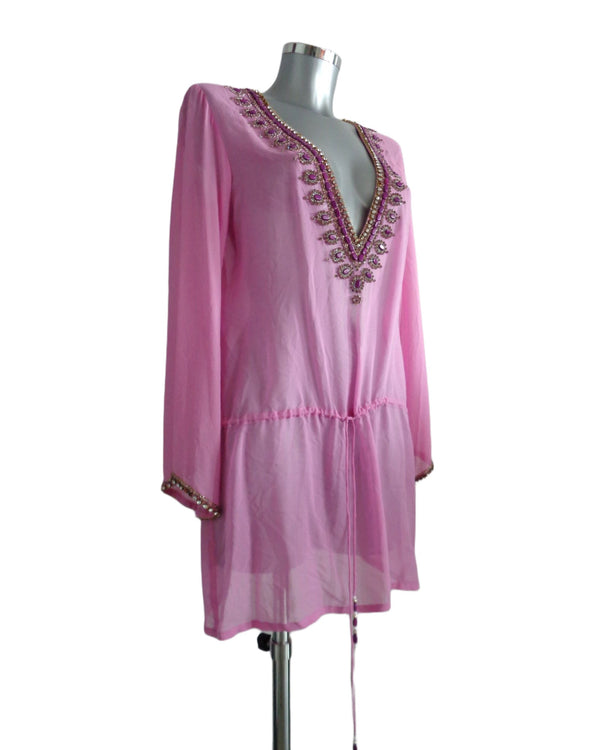 TAJ by Sabrina Crippa exclusieve zijden tuniek, medium, Nieuw