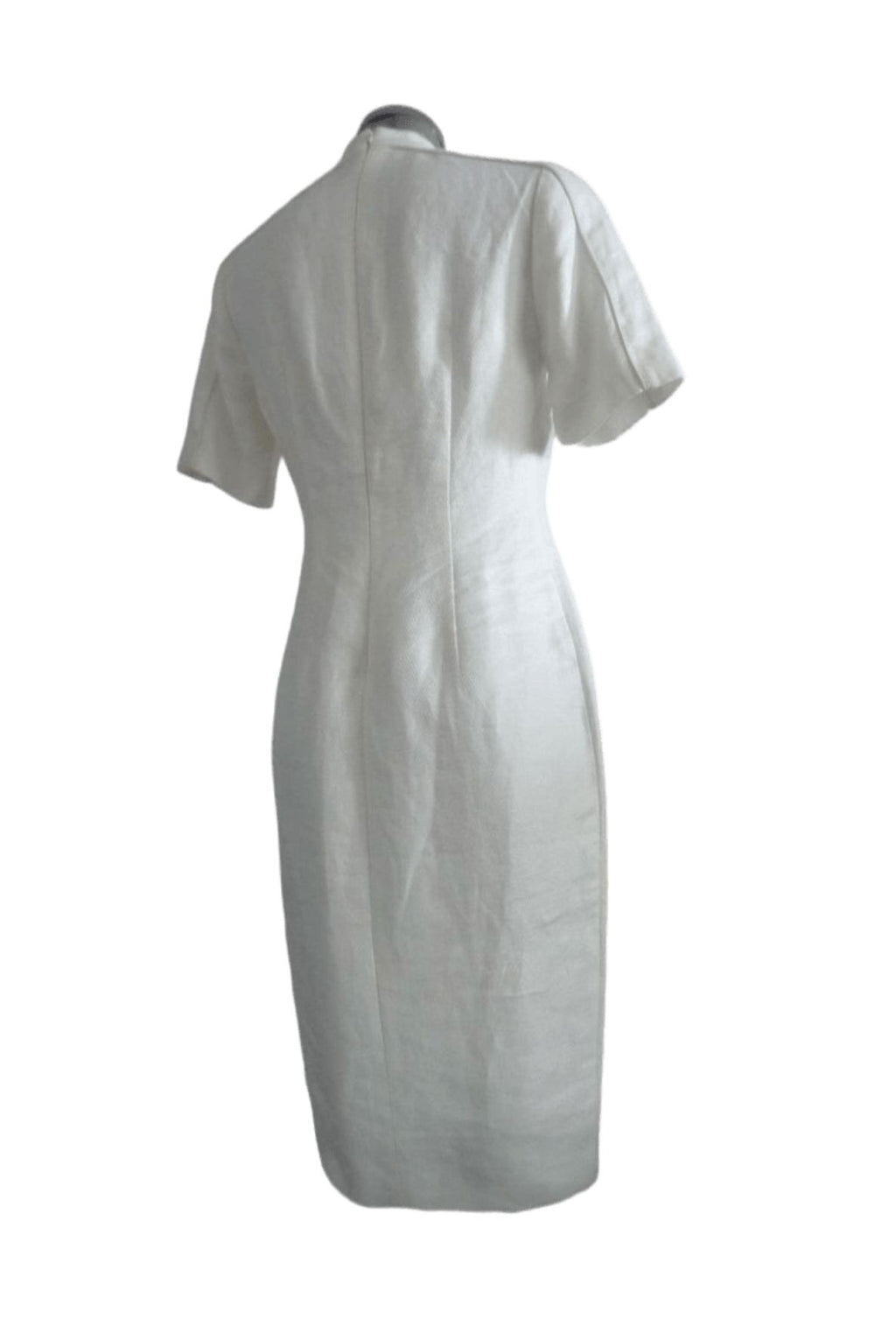 Monique Collignon Witte Linnen Jurk, maat 36 en 38 Nieuw